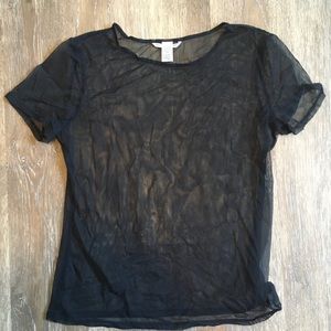 Extra small black mesh VS shirt